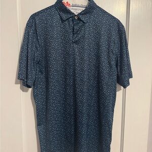 Peter Millar Navy Floral Polo Shirt